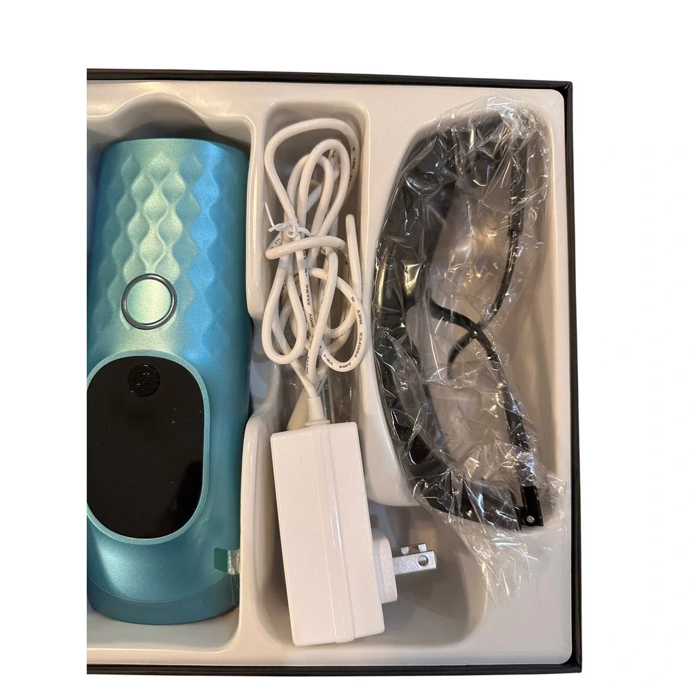 IPL Laser Hair Removal Device MLY-T069 Metallic Blue At Home Permanent Grooming